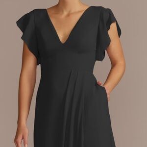 Brand New David’s Bridal Black Bridesmaid Dress